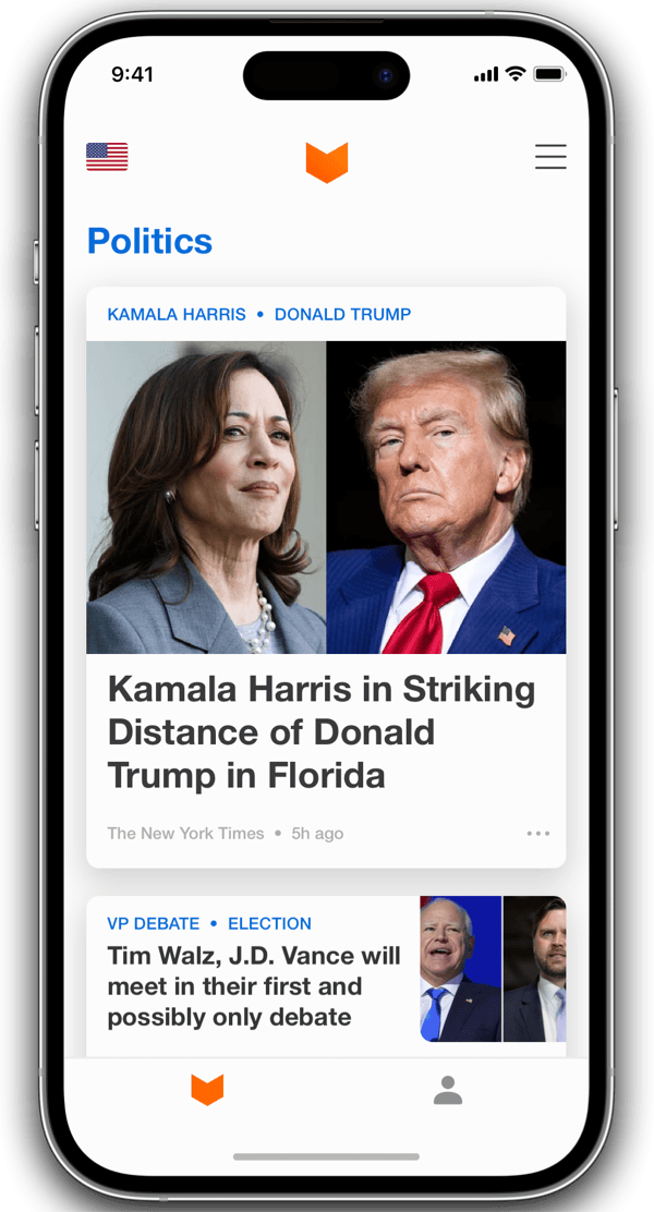 Image for feature "Giving you the most relevant news and prioritizing objective quality"